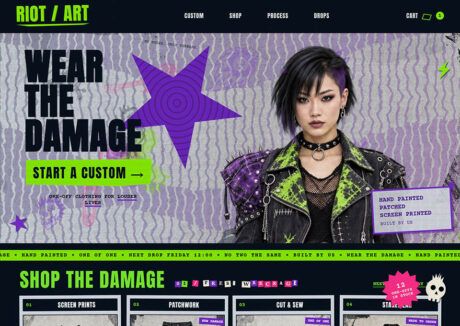CSS Gallery 2 Riot Art – Punk Clothing Template
