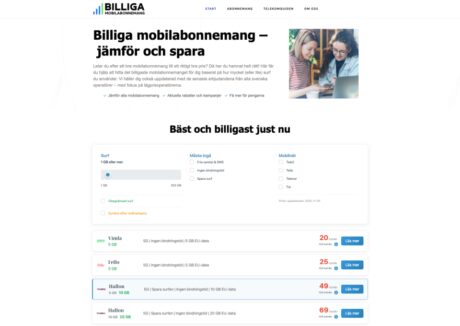 Billiga mobilabonnemang 6 Billiga mobilabonnemang