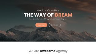 Sena - Responsive One Page Template 5 Sena – Responsive One Page Template