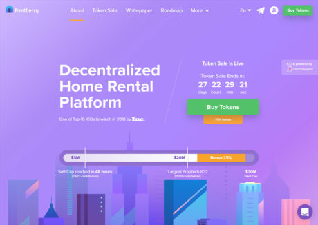 CSS Gallery 5 Rentberry ICO