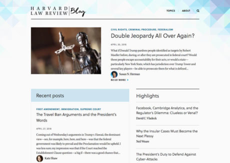 Harvard Law Review Blog 8 Harvard Law Review Blog