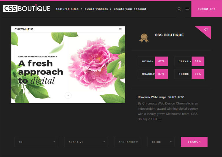 CSS Boutique - Top CSS Gallery