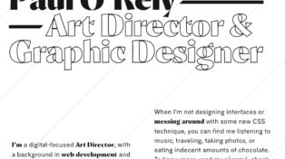 Paul O’Rely ⁄⁄ Art Director