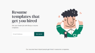 Bonjour – Resume templates