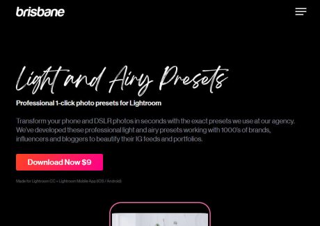 CSS Gallery 7 Light And Airy Presets