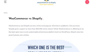 WooCommerce vs Shopify 10 WooCommerce vs Shopify