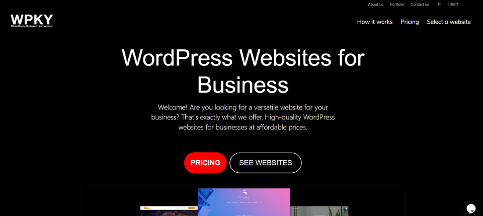 WordPress Kotisivut Yritykselle - WordPress Development Companies in Finland