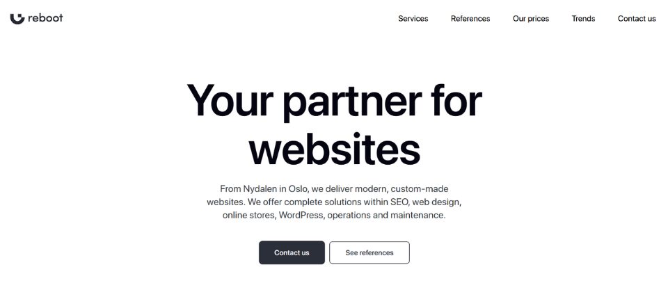 Top 10 Web Development Companies in Norway 5 Reboot