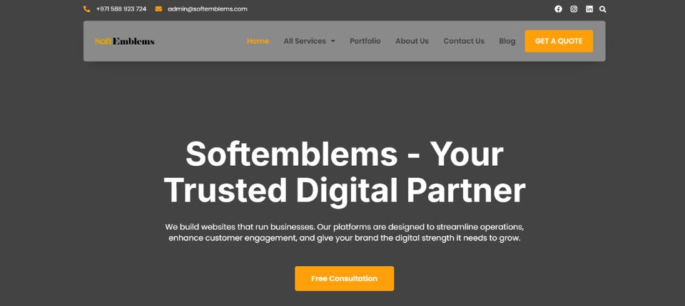 Top 10 WordPress Development Companies in Abu Dhabi 2 SoftEmblems Web Agency