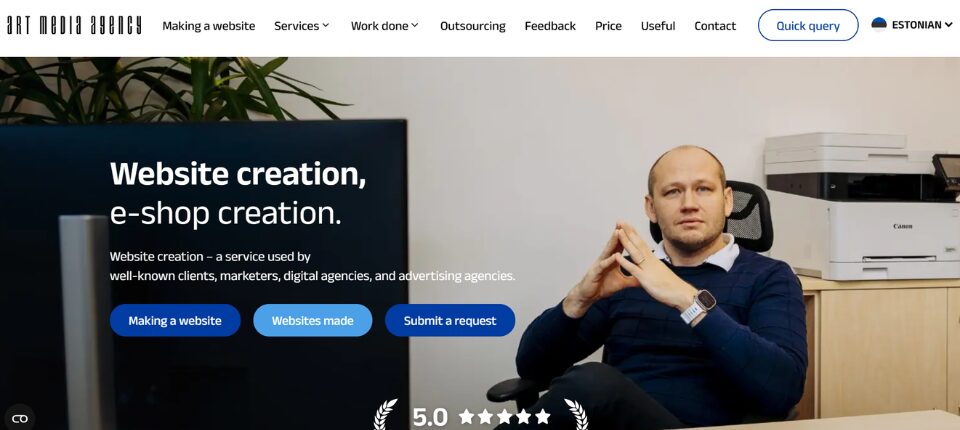 Top 10 Web Development Companies in Estonia 9 Art Media Agency OÜ