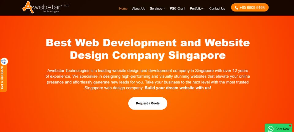 Top 10 Mobile App Development Companies in Singapore 9 Awebstar Technologies Pte Ltd.
