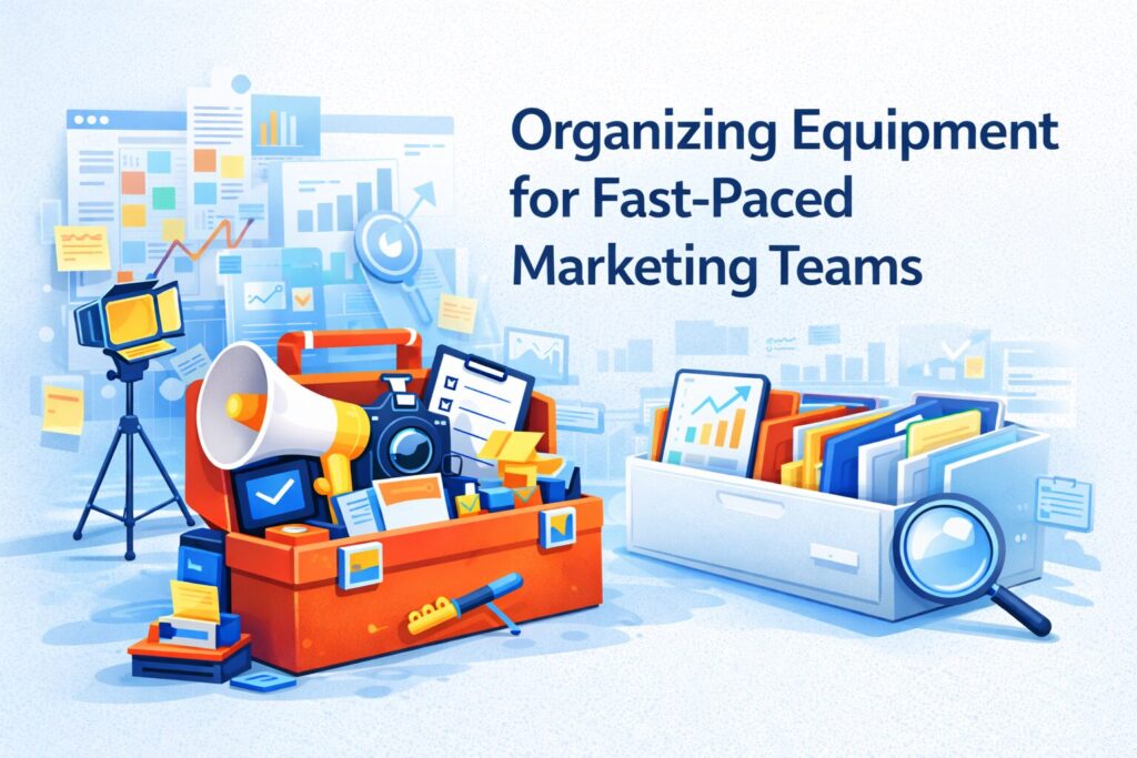 Organizing Equipment for Fast-Paced Marketing Teams 1 Organizing Equipment for Fast-Paced Marketing Teams
