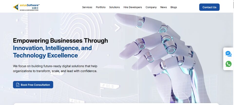 Top 10 Web Development Companies in China 5 Axius Software
