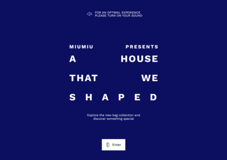 CSS Gallery 1 MIU MIU A House that we shaped